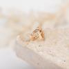imagePAVOI 14K Gold Plated Sterling Silver Post Cubic Zirconia Huggie Earrings  Small Round Huggie Stud Fashion Hoop Earrings for Women in Gold PlatingRose Gold