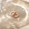 imagePAVOI 14K Gold Plated Sterling Silver Post Cubic Zirconia Huggie Earrings  Small Round Huggie Stud Fashion Hoop Earrings for Women in Gold PlatingRose Gold