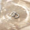 imagePAVOI 14K Gold Plated Sterling Silver Post Cubic Zirconia Huggie Earrings  Small Round Huggie Stud Fashion Hoop Earrings for Women in Gold PlatingVermeil  White