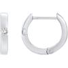 imagePAVOI 14K Gold Plated Sterling Silver Post Cubic Zirconia Huggie Earrings  Small Round Huggie Stud Fashion Hoop Earrings for Women in Gold PlatingVermeil  White