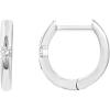 imagePAVOI 14K Gold Plated Sterling Silver Post Cubic Zirconia Huggie Earrings  Small Round Huggie Stud Fashion Hoop Earrings for Women in Gold PlatingWhite Gold