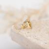imagePAVOI 14K Gold Plated Sterling Silver Post Cubic Zirconia Huggie Earrings  Small Round Huggie Stud Fashion Hoop Earrings for Women in Gold PlatingYellow Gold