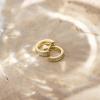 imagePAVOI 14K Gold Plated Sterling Silver Post Cubic Zirconia Huggie Earrings  Small Round Huggie Stud Fashion Hoop Earrings for Women in Gold PlatingYellow Gold
