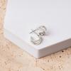 imagePAVOI 14K Gold Plated Sterling Silver Posts Split Huggie Hoop Earrings for Women  Dainty Multi Hoop Huggie EarringsWhite Gold