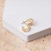 imagePAVOI 14K Gold Plated Sterling Silver Posts Split Huggie Hoop Earrings for Women  Dainty Multi Hoop Huggie EarringsYellow Gold