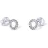 imagePAVOI 14K Gold Plated Sterling Silver Stud Earrings for Women  Dainty Geometrical Bar Triangle Heart EarringsWhite Gold