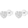 imagePAVOI 14K Gold Plated Sterling Silver Stud Earrings for Women  Dainty Geometrical Bar Triangle Heart EarringsWhite Gold