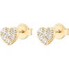 imagePAVOI 14K Gold Plated Sterling Silver Stud Earrings for Women  Dainty Geometrical Bar Triangle Heart EarringsYellow Gold