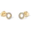 imagePAVOI 14K Gold Plated Sterling Silver Stud Earrings for Women  Dainty Geometrical Bar Triangle Heart EarringsYellow Gold