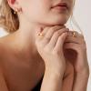 imagePAVOI 14K Gold Plated X Ring Simulated Diamond CZ Criss Cross Ring for WomenWhite Gold