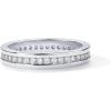 imagePAVOI 18K Gold Plated Stacking Tiny Cubic Zirconia Band  Eternity Rings for Women  Thumb RingWhite Gold