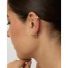 imagePAVOI 925 Sterling Silver 14K Gold Plated Cubic Zirconia Sparkling Round Huggie Ear Cuff Gold Earrings for Women  Clip On CartilageYellow Gold