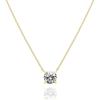 imagePAVOI 14K Gold Plated Crystal Solitaire 15 Carat 73mm Cubic Zirconia Dainty Choker Necklace  Gold Necklaces for WomenYellow Gold
