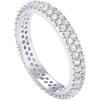 imagePAVOI 14K Gold Plated Cubic Zirconia Double Row Eternity Band for WomenWhite Gold