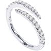 imagePAVOI 14K Gold Plated Cubic Zirconia Open Twist Eternity Band for WomenWhite Gold