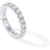 imagePAVOI 14K Gold Plated Cubic Zirconia Stackable Eternity Ring  30mm Gold Wedding Ring for Women  Fake Promise Band Stacking JewelryWhite Gold