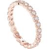 imagePAVOI 14K Gold Plated Rings Cubic Zirconia Band  Marquise Milgrain Eternity Bands  Gold Rings for WomenRose Gold