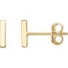 imagePAVOI 14K Gold Plated Sterling Silver Bar Dot Heart Triangle Star Cat  Dainty Earrings for WomenVermeil  Yellow