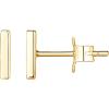 imagePAVOI 14K Gold Plated Sterling Silver Bar Dot Heart Triangle Star Cat  Dainty Earrings for WomenYellow Gold