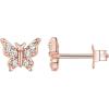 imagePAVOI 14K Gold Plated Sterling Silver Celestial Lightning Bolt Moon and Star Earrings  Dainty Earrings for WomenRose Gold
