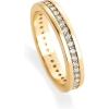 imagePAVOI 18K Gold Plated Stacking Tiny Cubic Zirconia Band  Eternity Rings for Women  Thumb RingYellow Gold