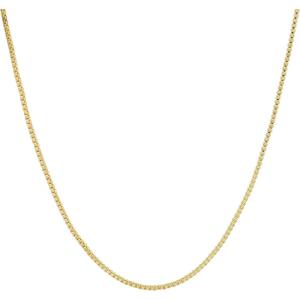 imagePAVOI 14K Gold Plated Adjustable Link Chain Necklace for Women  Box Rope Sphere Bead Serpentine Anchor Mariner Gold Chain Necklaces18K Yellow Gold Vermeil