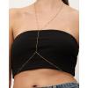imagePAVOI 14K Gold Plated Body Chains Jewelry for Women  Summer Festival Layered Body Jewelry  Chest ampamp Waist ChainBeaded