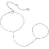 imagePAVOI 14K Gold Plated Freshwater Pearl Gold Hand Chain Bracelet for Women  Trendy Ring Bracelet Hand Chain Body JewelryWhite Gold