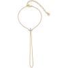 imagePAVOI 14K Gold Plated Freshwater Pearl Gold Hand Chain Bracelet for Women  Trendy Ring Bracelet Hand Chain Body JewelryYellow Gold
