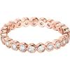 imagePAVOI 14K Gold Plated Rings with Cubic Zirconia  28mm Stackable for Women  Gold Love RingRose Gold