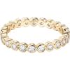 imagePAVOI 14K Gold Plated Rings with Cubic Zirconia  28mm Stackable for Women  Gold Love RingYellow Gold