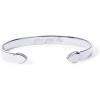 imagePAVOI 14K Gold Plated Stainless Steel Bangle Bracelets for Women  Inspirational Engraved Adjustable Mantra Cuff Bangle  Personalized Gift for Her Mom Sister  Birthday Gifts for WomenWhite Gold