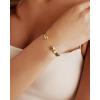 imagePAVOI 14K Gold Plated Stainless Steel Bangle Bracelets for Women  Inspirational Engraved Adjustable Mantra Cuff Bangle  Personalized Gift for Her Mom Sister  Birthday Gifts for WomenWhite Gold
