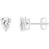 imagePAVOI 14K Gold Plated Sterling Silver Cubic Zirconia Stud Earrings for Women  Simulated Diamond CZ EarringsWhite Gold