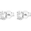 imagePAVOI 14K Gold Plated Sterling Silver Cubic Zirconia Stud Earrings for Women  Simulated Diamond CZ EarringsWhite Gold