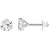 imagePAVOI 14K Gold Plated Sterling Silver Cubic Zirconia Stud Earrings for Women  Simulated Diamond CZ EarringsWhite Gold