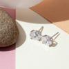 imagePAVOI 14K Gold Plated Sterling Silver Cubic Zirconia Stud Earrings for Women  Simulated Diamond CZ EarringsYellow Gold