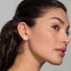 imagePAVOI 14K Gold Plated Sterling Silver Cubic Zirconia Stud Earrings for Women  Simulated Diamond CZ EarringsYellow Gold