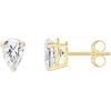 imagePAVOI 14K Gold Plated Sterling Silver Cubic Zirconia Stud Earrings for Women  Simulated Diamond CZ EarringsYellow Gold