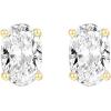 imagePAVOI 14K Gold Plated Sterling Silver Cubic Zirconia Stud Earrings for Women  Simulated Diamond CZ EarringsYellow Gold