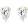 imagePAVOI 14K Gold Plated Sterling Silver Cubic Zirconia Stud Earrings for Women  Simulated Diamond CZ EarringsYellow Gold