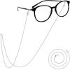 imagePAVOI 14K Gold Plated SunglassesGlasses Strap Lanyard  Glasses Chains for Women  Gold Eye Glasses Holder Around NeckWhite Gold