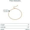 imagePAVOI 14K18K Gold Plated Charm Link Flat Gold Anklets for Women  Beaded Marina Link Mariner Paperclip Snake Chain Jewelry AnkletsMariner