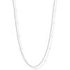 imagePAVOI 14K18K Gold Plated Dainty Pearl Necklaces for Women  Station Beaded Choker Paperclip Chain Gold Pearl Necklace Bridal JewelryWhite Gold