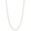imagePAVOI 14K18K Gold Plated Dainty Pearl Necklaces for Women  Station Beaded Choker Paperclip Chain Gold Pearl Necklace Bridal JewelryYellow Gold