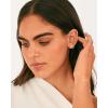imagePAVOI 18K Gold Plated 925 Sterling Silver Post Cubic Zirconia  AAA Quality Handpicked Freshwater Cultured Stud Button Pearl EarringsWhite Gold