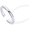 imagePAVOI 18K Gold Plated Adjustable Toe Rings for Women  Trendy CrissCross and Classic Band Toe Ring2 Millimeters