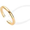 imagePAVOI 18K Gold Plated Adjustable Toe Rings for Women  Trendy CrissCross and Classic Band Toe Ring2 Millimeters