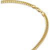 imagePAVOI Italian Solid 925 Sterling Silver 22K Gold Plated Chain Necklaces  Snake Square Box Cable Super Flex Curb Miami Cuban and Rope DiamondCut Herringbone Necklace for Women and Men  MADE IN ITALYYellow Gold