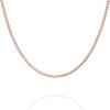 imagePAVOI Italian Solid 925 Sterling Silver 22K Gold Plated Chain Necklaces  Snake Square Box Cable Super Flex Curb Miami Cuban and Rope DiamondCut Herringbone Necklace for Women and Men  MADE IN ITALYRose Gold